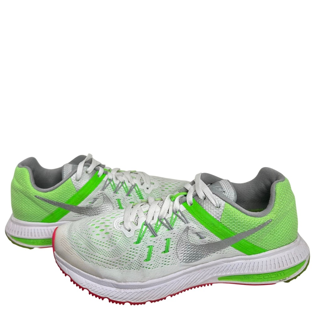 Nike Zoom Winflo 2 Green White Sneakers Size 8 Pre Owned